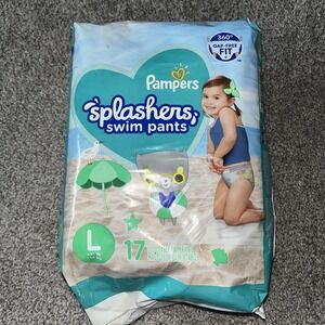 Pampers‎ Splashers Disposable Swim Pants 17 pack Large 31lb